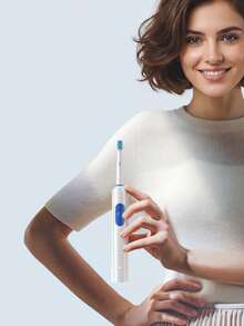 Teckwe Adult Electric Toothbrush, Rechargeable Toothbrush With 4 Brush Heads, Smart Pressure Sensor, Deep Clean Technology, Teeth Stain Removing Valentine's Day Gift - Multicolor - View 7