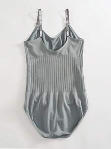 1 件大码女式纯色简约日常紧身衣