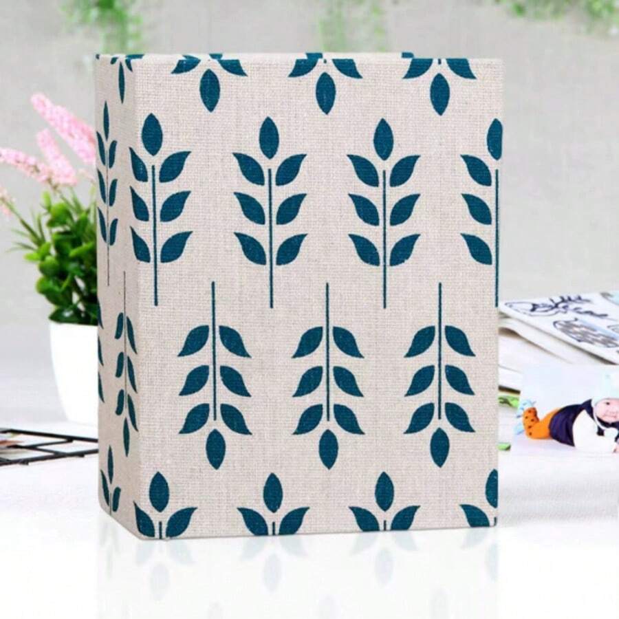 SHEIN Basic living A Love Series Large 6-Inch 100-Sheet 4D Photo Album (Each Can Hold 100 Sheets), 6-Inch Laminated, 50-Inner-Page Children's Album, Baby Commemorative Album, Photo Collection Book - Multicolor - View 1