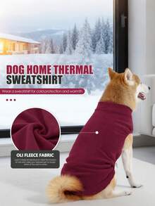 1pc Dog Fleece Sweater, Soft Dog Vest Apparel Sleeveless Puppy Winter Cold Weather Clothes Doggie Jacket Pullover For Small Medium Dogs And Cats - Multicolor - View 4