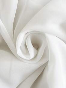 GlowEve Sheer Lapel Mid-Sleeve Single-Breasted Pocket Women Thin Blazer Jacket - White - View 7