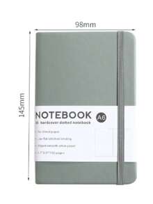 1PC X Milania Lined Notebook, A5/A6 College Ruled Thick Paper Journal Diary, Horizontal Ruled Leather Pocket Notebook , Suitable For Writing, Hardcover Notebook, Suitable For Women Men Office School Back To School - Multicolor - View 3