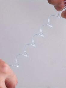 (1 Piece/Pack) 10Pcs Plastic Colorful Coil Binding Rings, PVC Binding Coils Suitable For A4, A5, B5 Books, Notebooks, Binders.