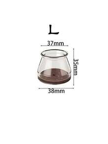 Round-Chair Leg Floor Protectors, Furniture Pads For Hardwood Floors, Furniture Sliders For Chair Legs, Rectangle Floor Protectors For Chairs, Silicone Chair Leg Caps Cover,Effectively Protect The Floor And Table Legs - Transparent brown - View 5