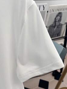 Manfinity Dauomo Men's Short Sleeve T-Shirt, Depression T-Shirt, Emo Graphic T-Shirt - White - View 4