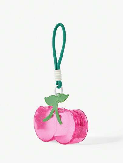 Viva Strut Monedero con forma de cereza, divertido, lindo, de moda, personalizado, sencillo, versátil, de calle, dulce y genial para chicas, chicas calientes, Y2K, bolsa para lápiz labial, bolsa para llaves, Día de San Valentín