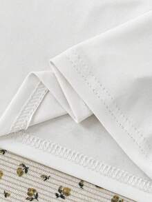 Girls' All-Match Tee, Fresh Style, Relaxed Fit, Versatile Design, Suitable For School, Outings And Daily Wear, Spring - Multicolor - View 4