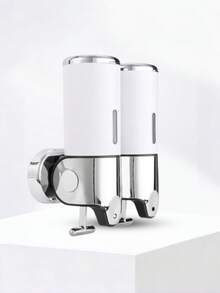 1pc Wall Mounted Bathroom/Kitchen Soap Dispenser, Shampoo/Shower Gel/Handwash/Dish Soap Liquid Lotion Dispenser, Manual Refillable Pump, Reusable For Home, Kitchen, Bathroom, Restaurant, Hotel, School Back To School - Multicolor - View 1