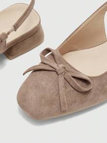 CUCCOO BIZCHIC Giày bệt nữ Gold Basis đa năng, thích hợp cho việc đi lại trong dịp Giáng sinh. - Lạc đà - Xem 4