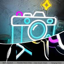 Đèn neon LED hình ngôi sao, biển hiệu chữ cái bằng acrylic dùng trong nhà và ngoài trời, bảng quảng cáo, đèn trang trí tiệc tùng, hoàn hảo để trang trí phòng, tiệc tùng, phòng ngủ và lý tưởng để tạo ra một bầu không khí đặc biệt. - Nhiều màu - Xem 6