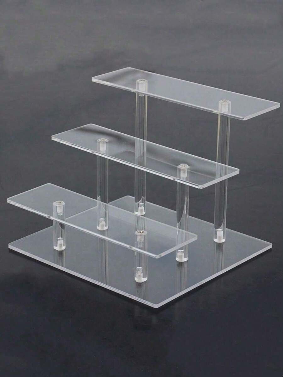Transparent Acrylic Round Cake Stand Multilayer Dessert Display Rack For Wedding And Birthday Parties,Kitchen,Christmas Gift - Clear - View 1