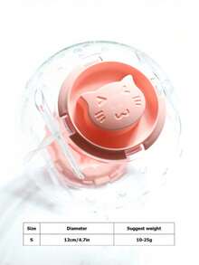 1 pieza Rueda giratoria para hámster con soporte, disco giratorio para hámster, bola de ejercicio de cristal transparente, suministros de juguetes para mascotas pequeñas - Multicolor - Ver 19