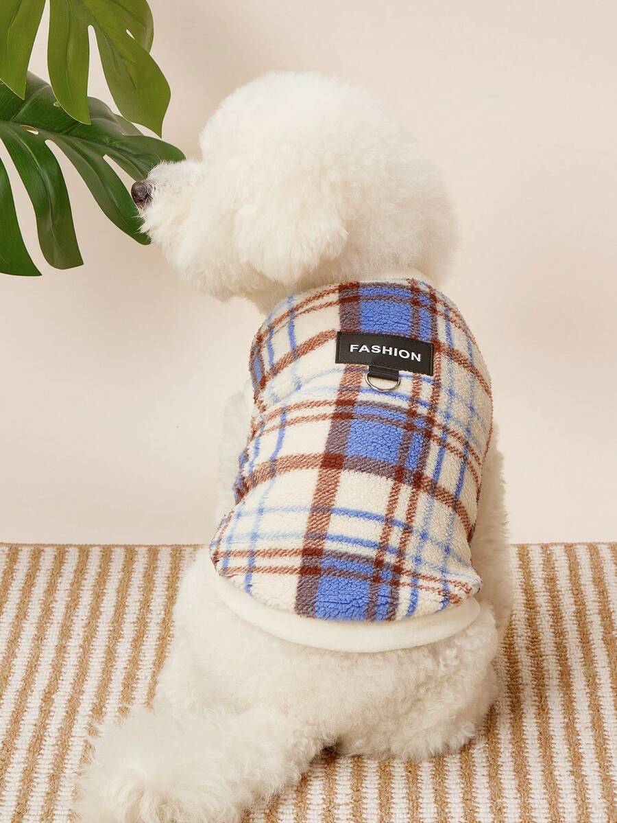 PETSIN 1 Peça Roupa para Cachorro, Gato, Animal de Estimação, Roupa de Gato, Suprimentos para Cachorro, Roupa de Cachorro, Gato Sem Pelo, Boneca de Pano Inglesa Curta, Veludo Ouke, Quente para Outono e Inverno - Azul - Visão 1