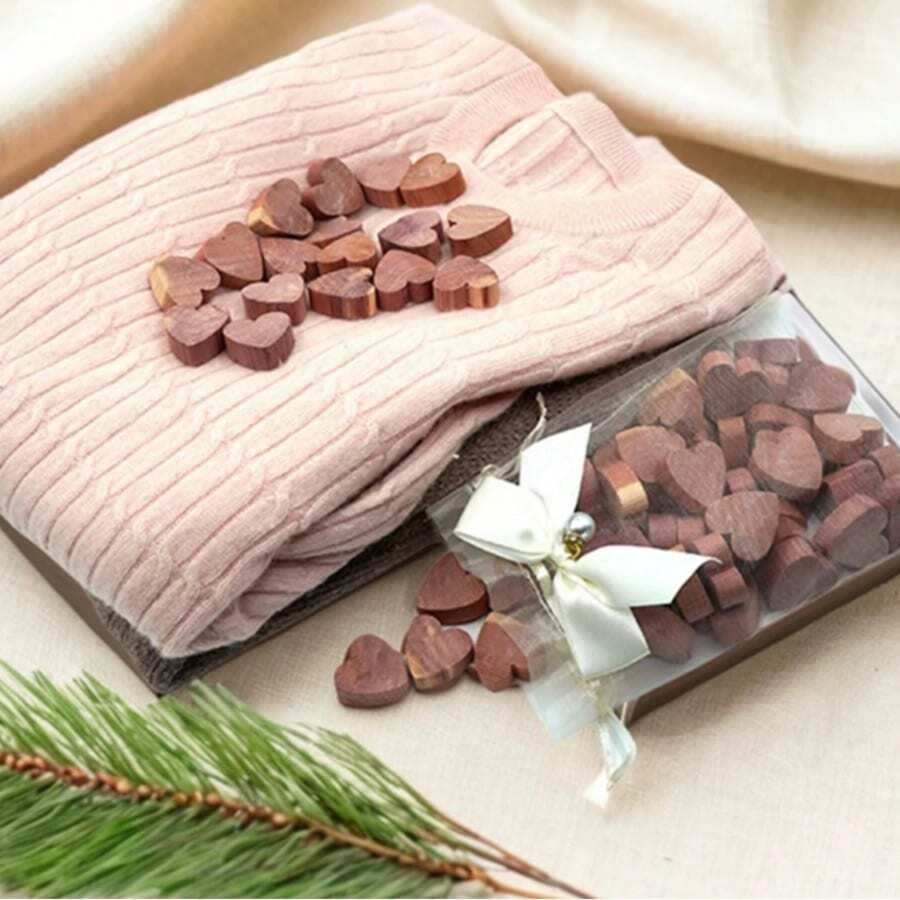 10个/20个装 [100%天然雪松木] 防蛀虫球，雪松驱蛾香环，雪松油驱蛾剂，防蛀防蚁，适用于衣柜、抽屉、储物盒、鞋柜等，可驱除蛀虫，天然除臭，驱虫，防霉，除臭，防虫 - 雪松愛心 - 查看 1