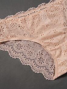 DesireSculpt 6件套性感蕾丝拼接女士内衣套装 - 彩色 - 查看 8