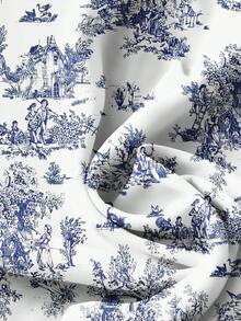 EMERY ROSE Blusa casual de mujer con cuello en V y botones, manga corta, adecuada para el verano y eventos casuales - Multicolor - Ver 4