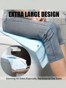 10pcs/20pcs Disposable Toilet Seat Covers, 10pcs/Pack, Individually Wrapped, Paper Material, Portable Hygienic Waterproof Toilet Pad, Extended Coverage Area, Suitable For Hotels, Public Places, Travel, Leisure Clubs And Home Use, Bathroom Decor, Autumn Decor - Multicolor - View 2