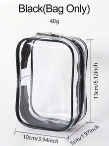 Display Storage Bag, Transparent Cabinet Dustproof Pouch For Chic Monster, Portable & Waterproof PVC Organizer With Keychain For Dolls, Toys, Cables, Ideal For Birthday/Christmas Gifts(Doll Not Included) - Multicolor - View 2