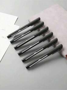 24 Self-Contained Blank Paper Pens, Surprise Exam Memo Pens, Portable And Smooth Writing - Black - View 1