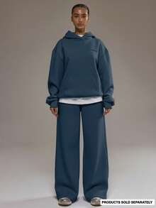 Musera Sport Quần thể thao ống rộng ngoại cỡ (chỉ quần) Padel Activewear Sport Gym Workout Casual - Dark Blue - Xem 1