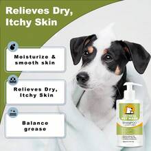 1瓶宠物洗发水，适用于猫狗：去除油脂，清洁，并缓解干燥、粗糙的皮肤。 - 300ml - 查看 5