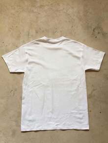 INAWLY Women's Fitted Short Sleeve T-Shirt With White Ink Print - White - View 2