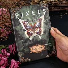 Gothic Butterfly Full-Color Page Notebook, Creative Retro European Style Journal, 110 Pages, High-Value Illustration Notebook - Multicolor - View 9