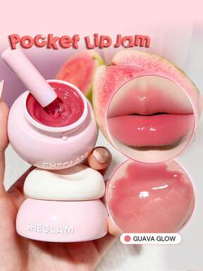 SHEGLAM Hydra Jelly Pocket Lip Jam-Guava Glow Lip Combo Brand Beauty Cosmetic Makeup For Women And Girls