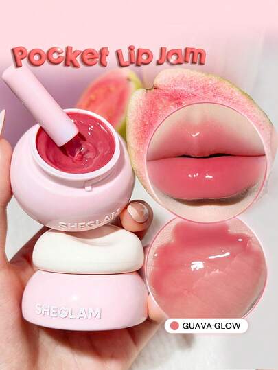 Hydra Jelly Pocket Lip Jam-Guava Glow Lip Combo Brand Beauty Makeup Face Paint Cosmetic For Women Girls Perfect For Winter Ideal For Y2K Fancy Fashion Suitable For Birthday Gift Party Ready Best Color