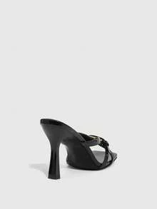 CUCCOO SZL Women Heeled Sandals Valentine's Day - Black - View 9