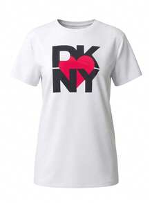 DKNY Women's Classic Fit Quick-Dry Skin-Friendly Casual Outing Gym White D2B4A143-WHT - White - View 4