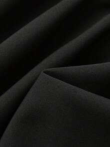 Elamini Vestido mini con cordón en la cintura, cuello halter, espalda descubierta, fruncido y volantes en el bajo, en color negro. Elegante y vintage, ideal para vacaciones, uso diario y versátil. Para mujer, primavera/verano - Negro - Ver 7