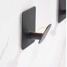 1/3/6 件套自粘挂钩墙贴，可挂外套、钥匙、毛巾、包包、帽子等，家居饰品收纳 - 方底斜鉤 - 查看 3