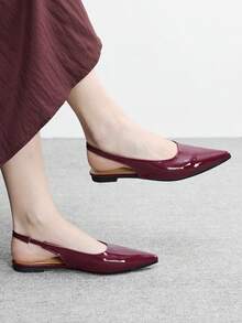 CUCCOO BIZCHIC 女士平底鞋 - 酒紅色 - 查看 1