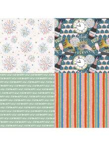 24张/套 DIY相册、剪贴簿、日记本材料纸、卡片制作背景纸，6英寸单面图案纸 - 彩色 - 查看 5