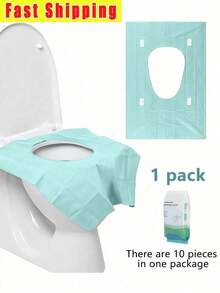 10pcs/20pcs Disposable Toilet Seat Covers, 10pcs/Pack, Individually Wrapped, Paper Material, Portable Hygienic Waterproof Toilet Pad, Extended Coverage Area, Suitable For Hotels, Public Places, Travel, Leisure Clubs And Home Use, Bathroom Decor, Autumn Decor - Multicolor - View 12