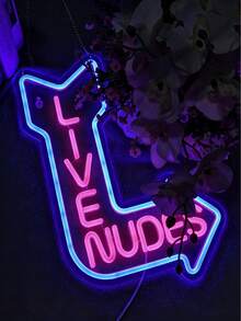 Double Color Neon Arrow Decorative Light - USB Acrylic Sign For Indoor Use, Game Room Ambience, Party Decor, Perfect Gift For Birthdays/Christmas - Multicolor - View 6