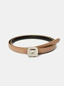 MOTF PREMIUM KHAKI COLOR RHINESTONE BUCKLE BELT - Khaki - View 3