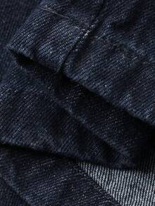 DAZY Women's Stylish Halter Neck Casual Denim Jumpsuit And Overalls Vacation Spring - Dark Wash - View 7