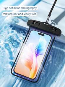 Universal Waterproof Phone Pouch - Fluorescent Waterproof Case, Compatible With IPhone 15, 14, 13, 12, 11 Pro Max, XS Plus And Other Phones 7.0 Inches And Below, Waterproof Dry Bag For Phones, Must-Have For Beach Vacations - Multicolor - View 2