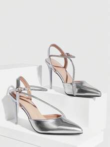 CUCCOO SZL Tacones para mujer - Plata 20 - Ver 6