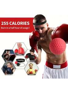 Adult And Youth Boxing Reaction Ball Set (1/2 Packs) - PA Nylon Reaction Ball With Adjustable Headband, Hand Strap, And Storage Bag - Enhances Hand Eye Coordination, Speed, And Reaction Time - Multicolor - View 5