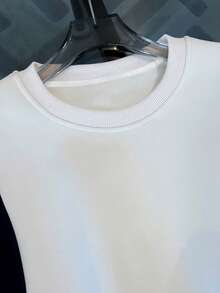 Franclia 179# Women's Color Block Round Neck Short Regular Sweatshirt Set