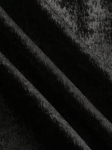 Ellevyn 大码金色吊带露背上衣，金属系带，无袖衬衫上衣搭配金属扣长裤两件套，休闲派对装。 - 黑色 - 查看 16