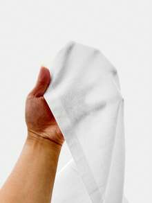 SWAVVY 男士标准尺码轻薄圆领短袖T恤，白色拼接款 - 白色 - 查看 7