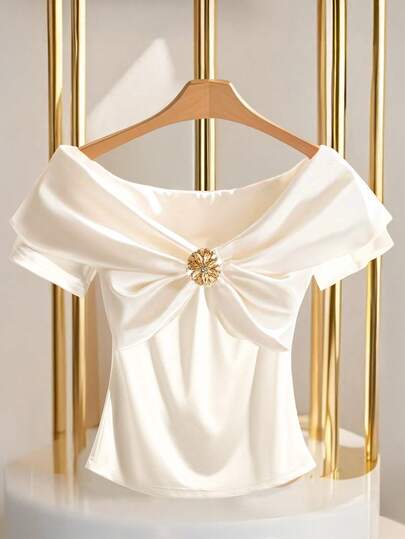 GlowEve CURVE Plus Size Women's Casual T-Shirt, Suitable For Dating, Romantic, Daily Wear, Commuting, Fashion & Versatile, Spring/Summer