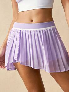 VARSIVA 夏季时尚百褶开衩运动裙短裤 - 彩色 - 查看 9