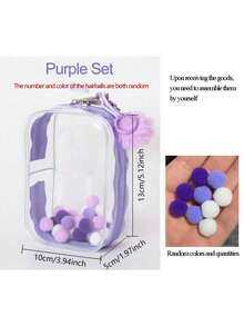 Display Storage Bag, Transparent Cabinet Dustproof Pouch For Chic Monster, Portable & Waterproof PVC Organizer With Keychain For Dolls, Toys, Cables, Ideal For Birthday/Christmas Gifts(Doll Not Included) - Multicolor - View 14