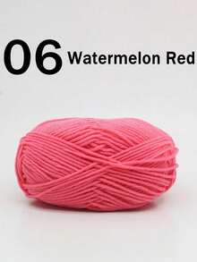 1/2股 5股混色乳白色腈纶纱线，50克/股，柔软中等粗细的针织纱线，适用于手工编织、钩编、DIY工艺品包袋、围巾，100%腈纶牛奶棉纱线 - 彩色 - 查看 37