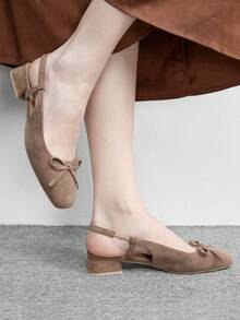 CUCCOO BIZCHIC Giày bệt nữ Gold Basis đa năng, thích hợp cho việc đi lại trong dịp Giáng sinh. - Lạc đà - Xem 6